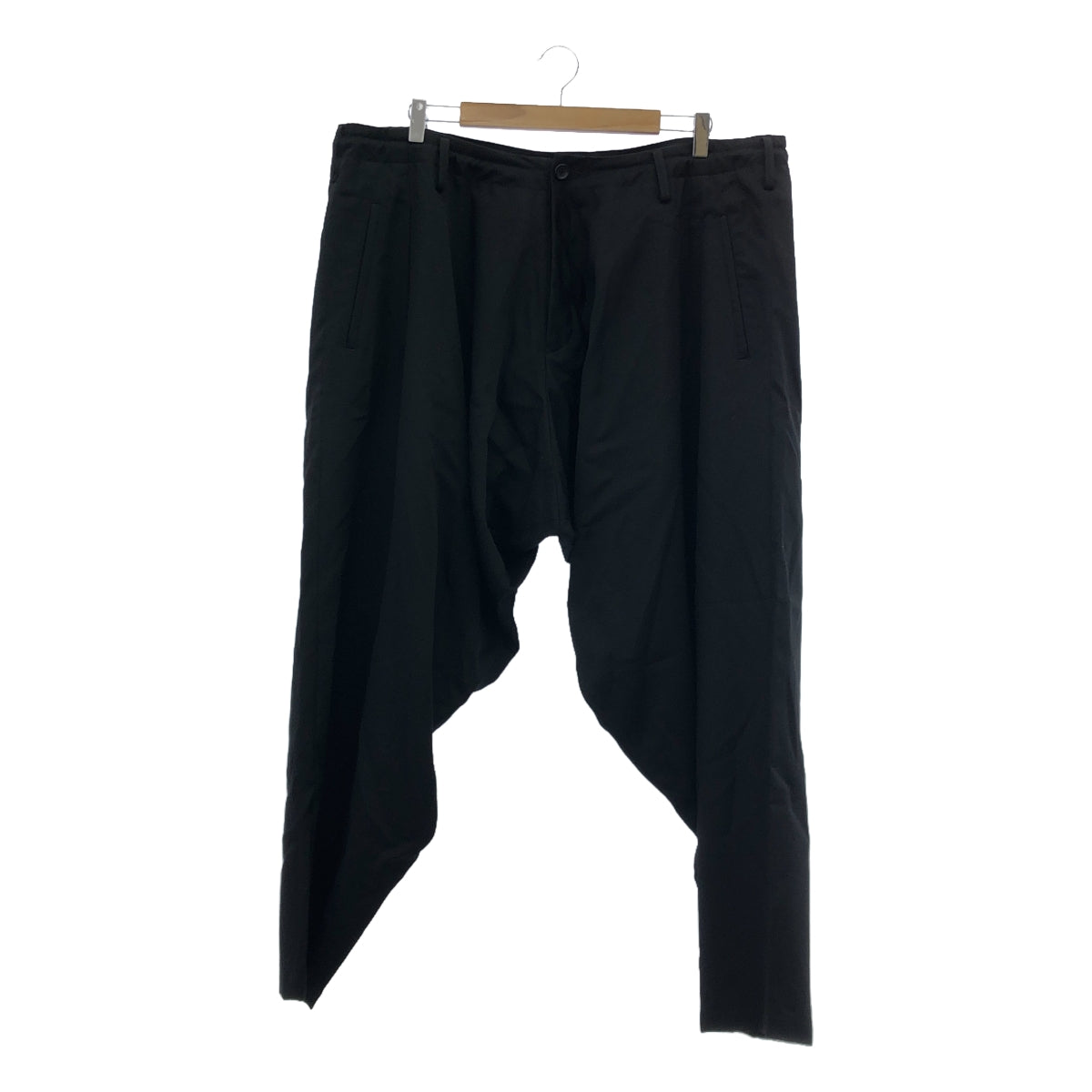 YOHJI YAMAMOTO POUR HOMME / ヨウジヤマモトプールオム | 2023AW | WOOL GABARDINE DRAPE PANTS ウールギャバジン ドレープパンツ | 1 | メンズ