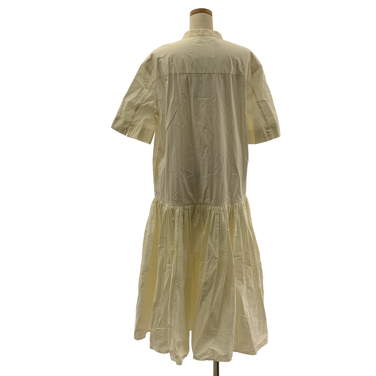 JIL SANDER+ / ジルサンダープラス | 2025SS | コットン タック プリーツ シャツ ワンピース | 32 | レディース