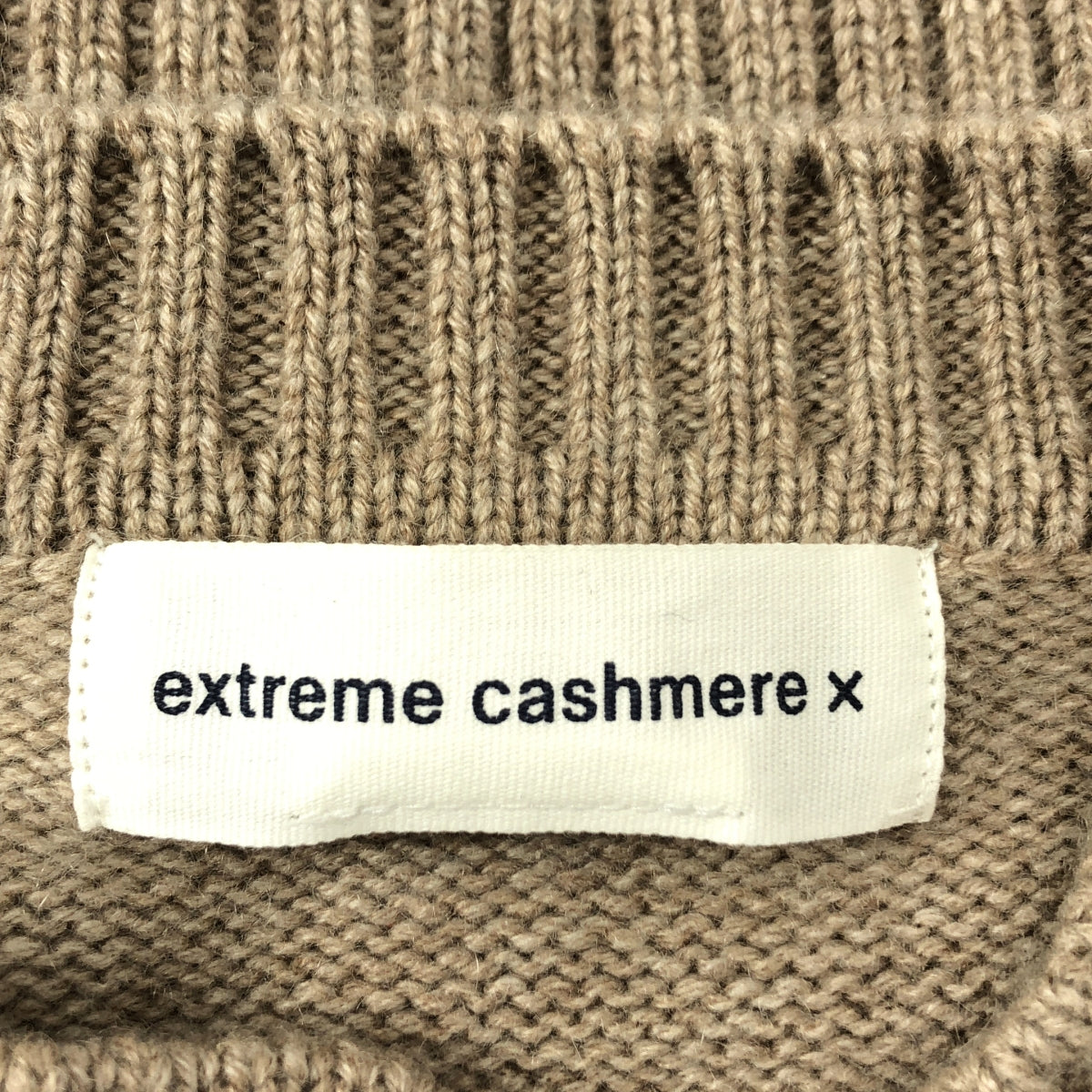 【美品】  extreme cashmere / エクストリームカシミヤ | カシミヤ クルーネック カーディガン | F | ベージュ | レディース