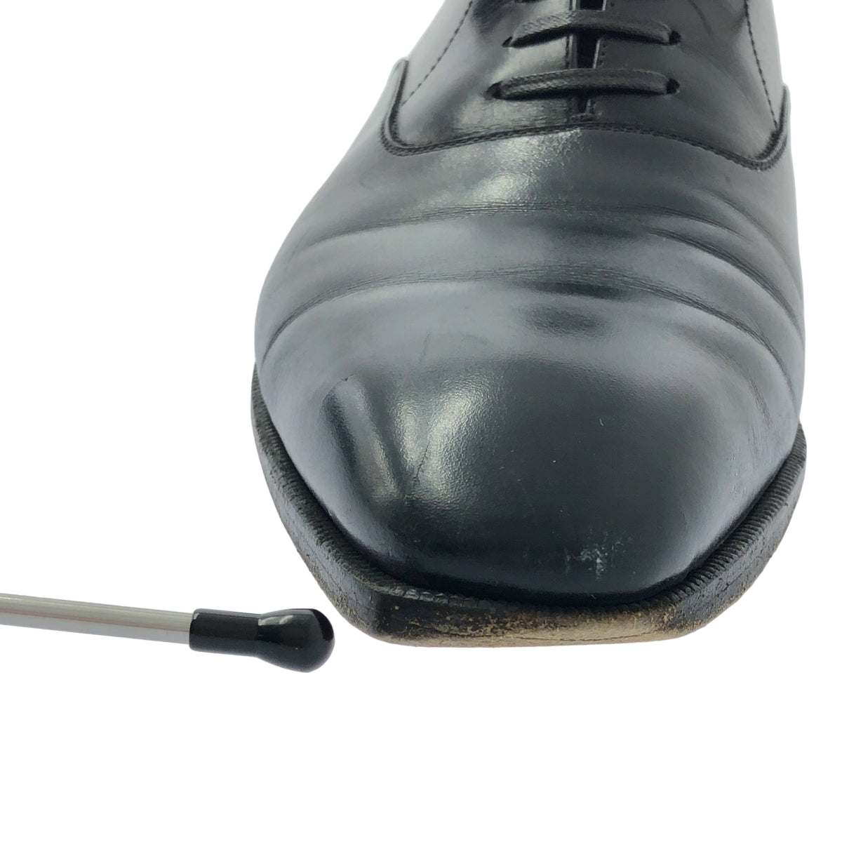 ENZO BONAFE / エンツォボナフェ | 伊勢丹別注 DI COSIMO 2 レザー プレーントゥシューズ | 7 | ブラック | メンズ