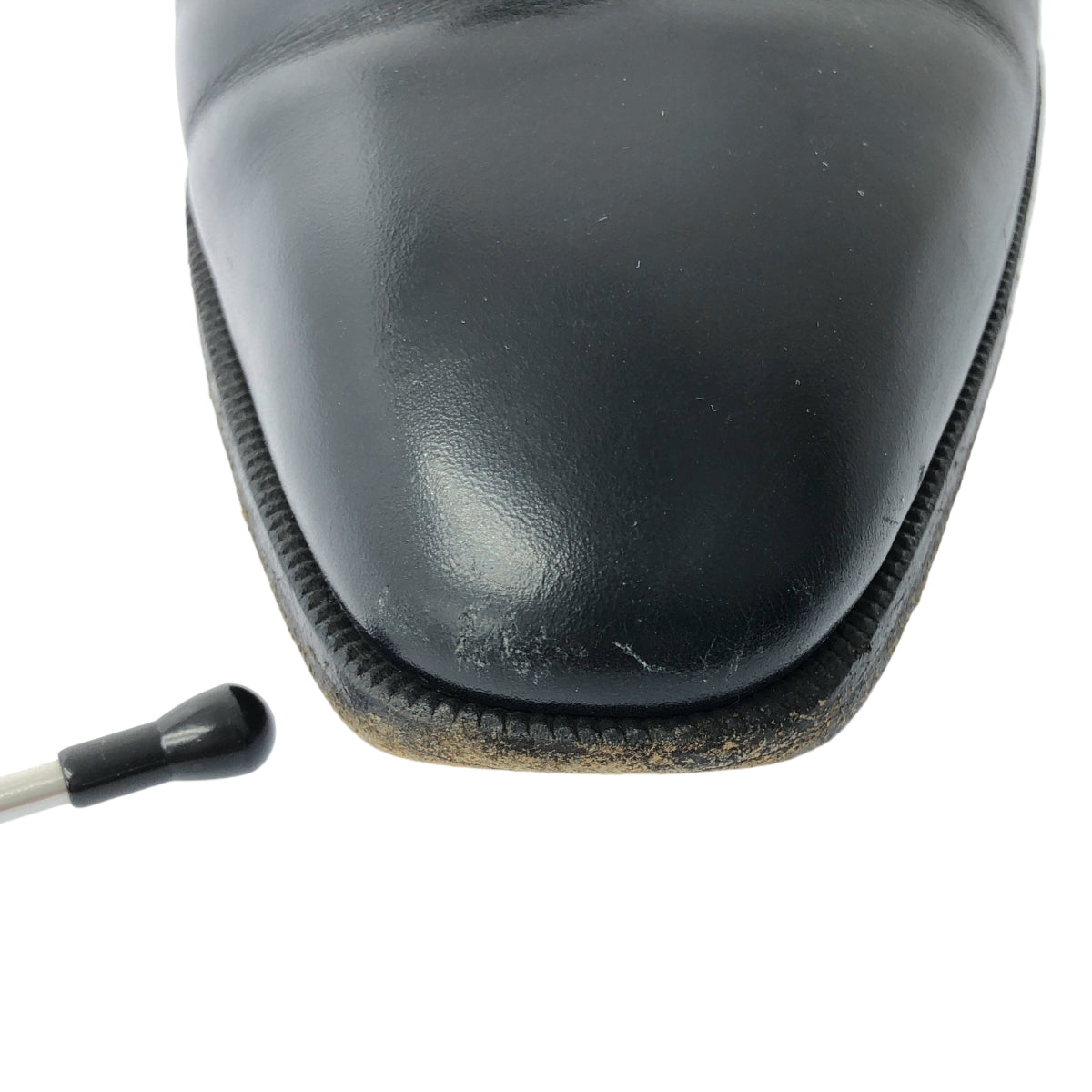 ENZO BONAFE / エンツォボナフェ | 伊勢丹別注 DI COSIMO 2 レザー プレーントゥシューズ | 7 | ブラック | メンズ