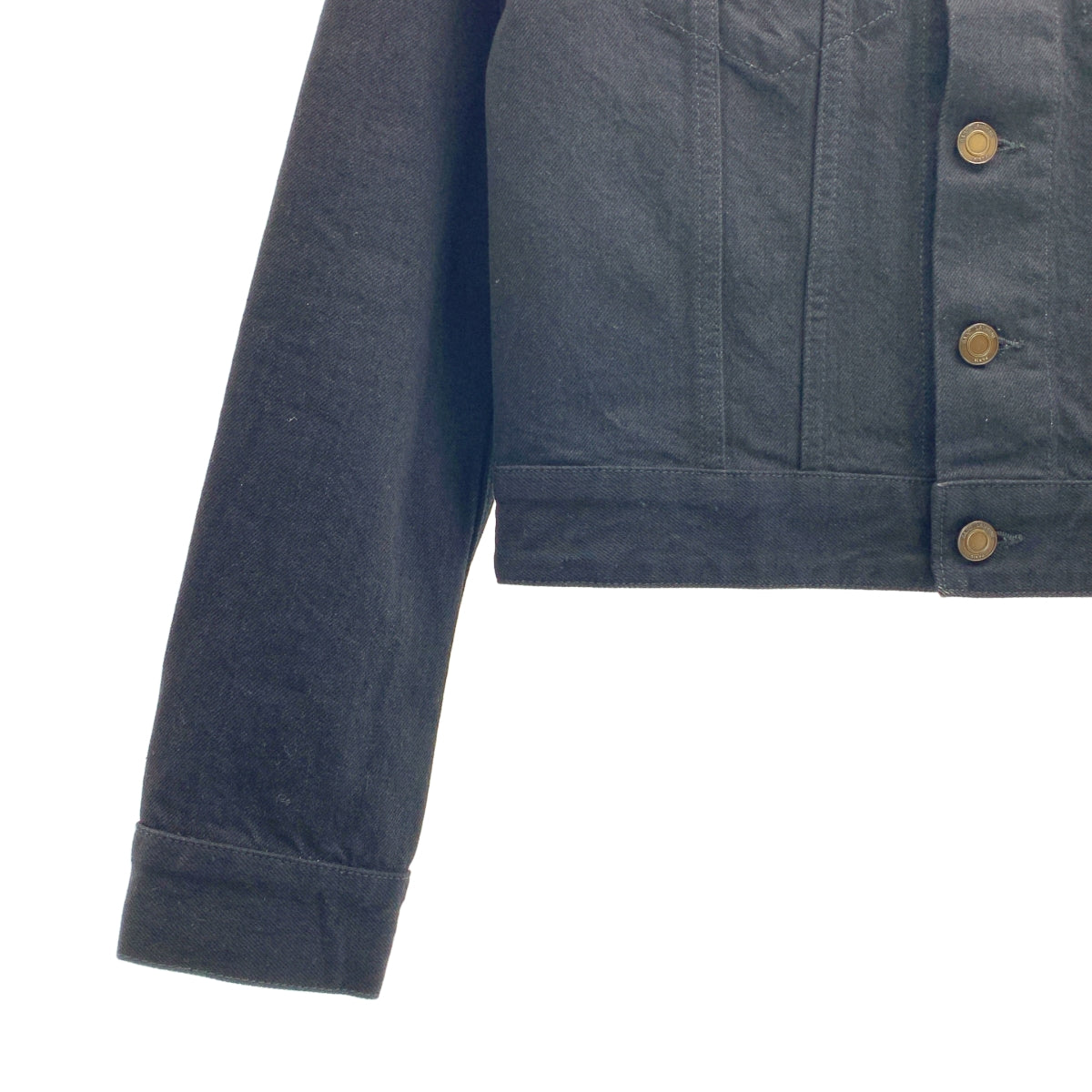 SAINT LAURENT PARIS | 2021 | 標誌連結牛仔卡車司機外套 | S 碼 | 女款