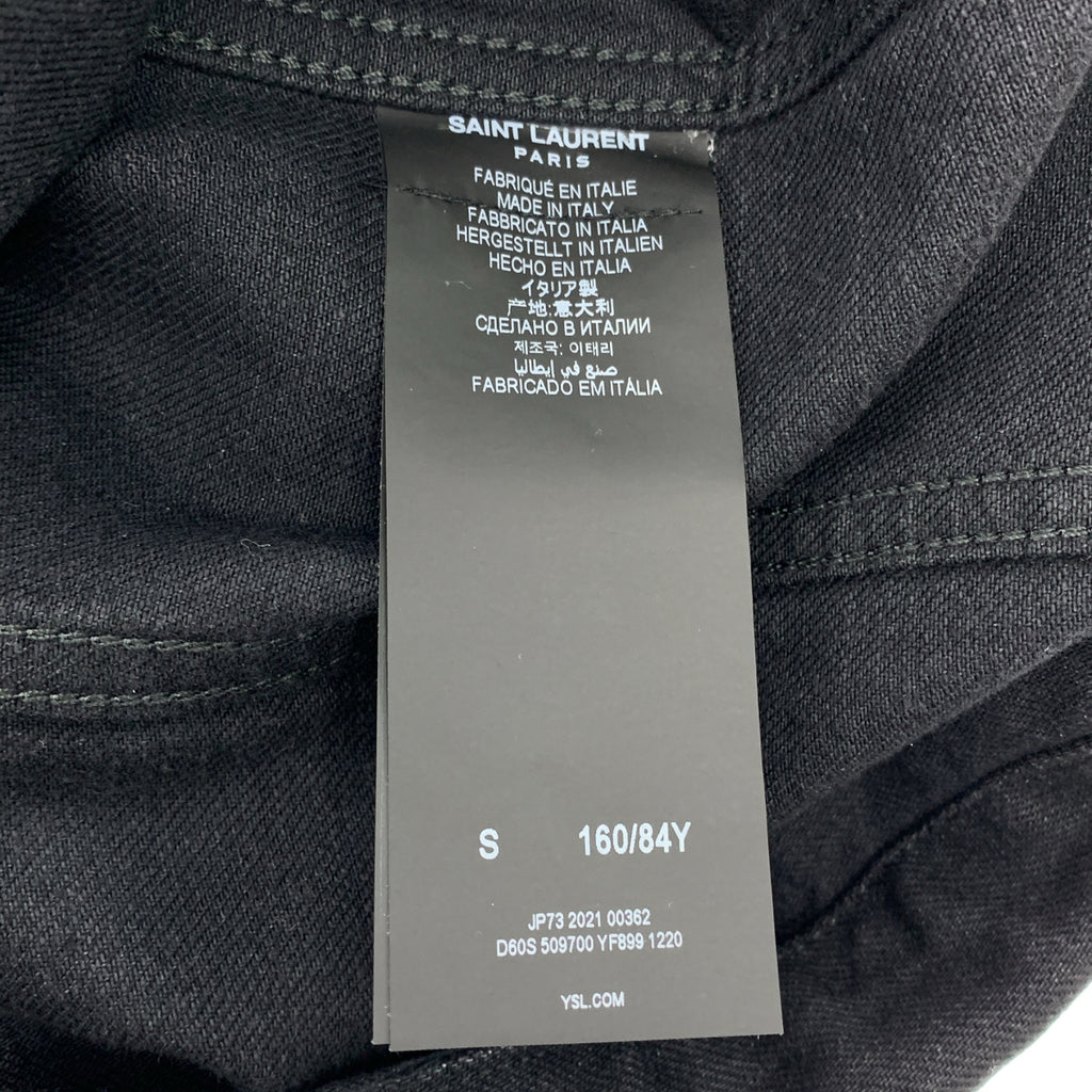 SAINT LAURENT PARIS | 2021 | 標誌連結牛仔卡車司機外套 | S 碼 | 女款