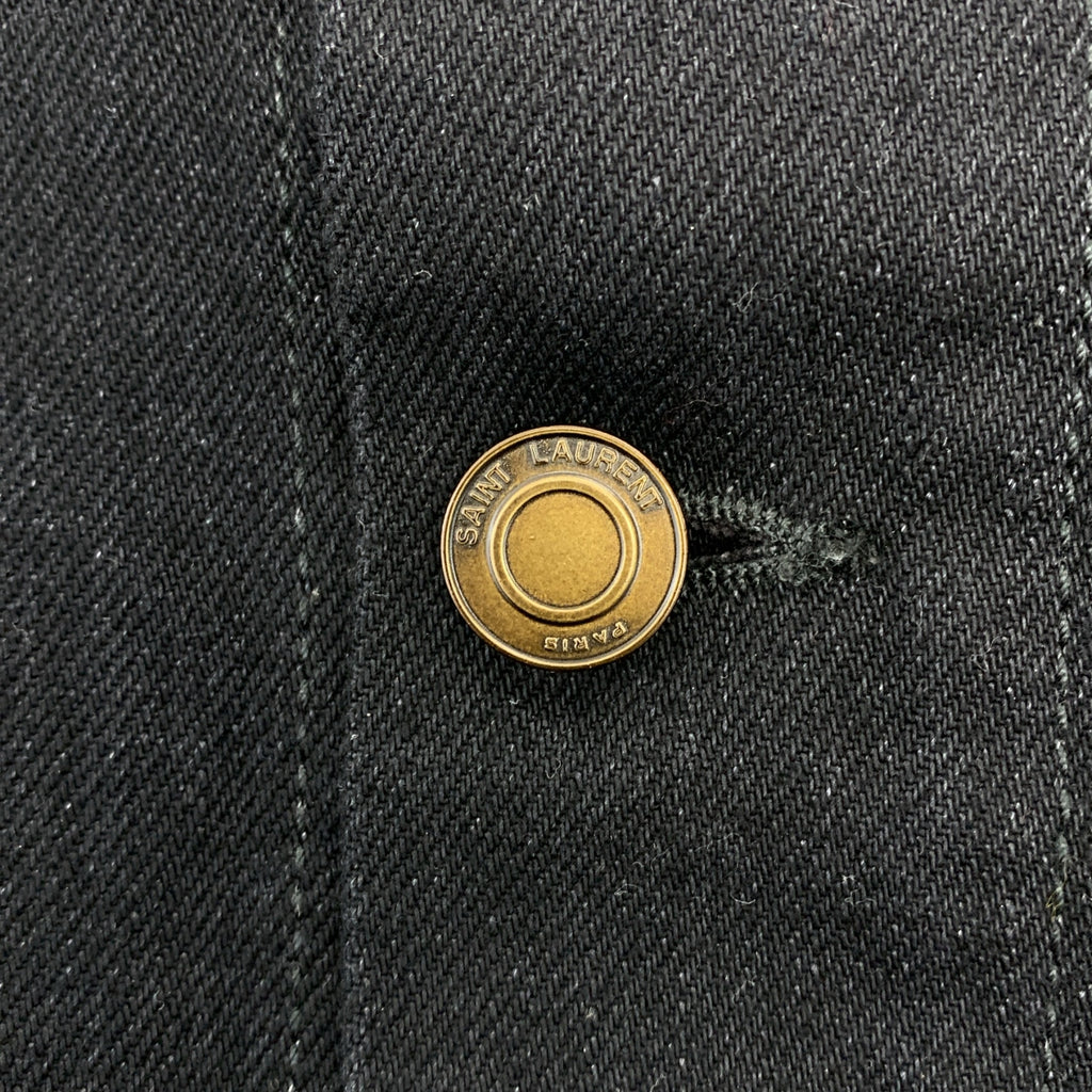 SAINT LAURENT PARIS | 2021 | 標誌連結牛仔卡車司機外套 | S 碼 | 女款