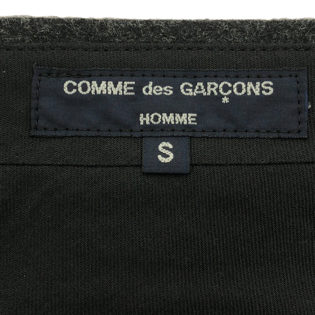 COMME des GARCONS HOMME | 2019AW | Wool flannel 2-pleat pants | S | Grey | Men's