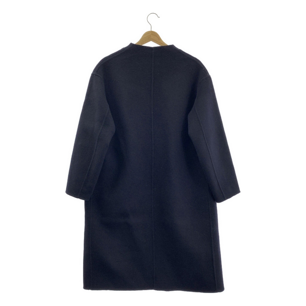 Spick and Span / スピックアンドスパン | Wフェイススタンドノーカラーコート | 34 | レディース