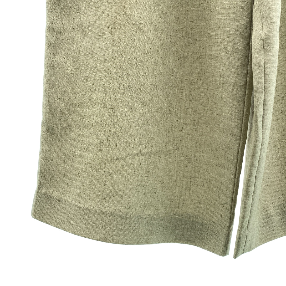 ENFOLD | 仿亞麻寬彈性褲 亞麻寬褲 | 尺寸 36 | 女款