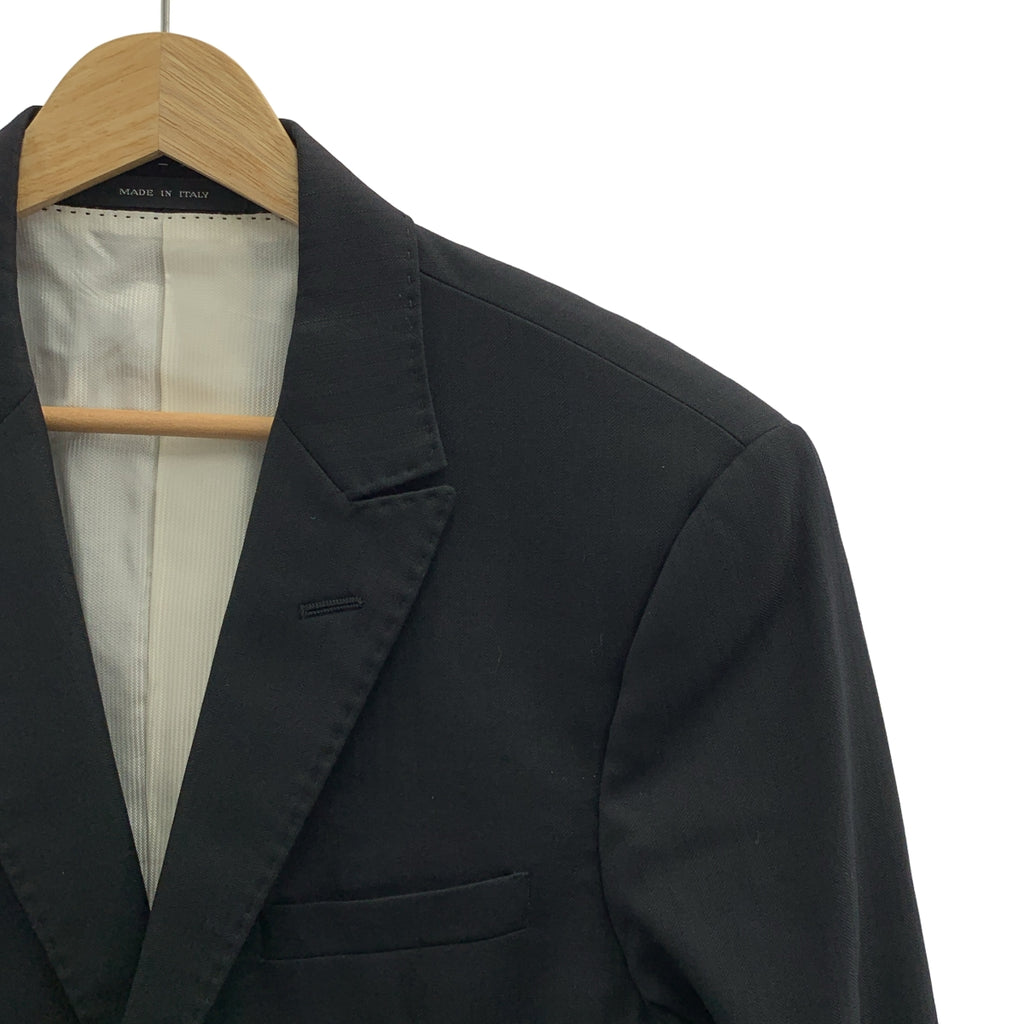 EMPORIO ARMANI / 엠포리오 아르마니 | 셋업 슈트 / SUPREME LINE 울 실크 헤링본 1B 테일러드 재킷 / 슬랙스 팬츠 | 48 | 맨즈