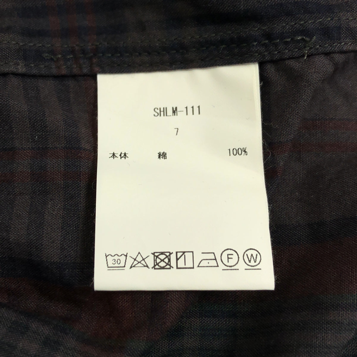 CIOTA | 常規領短袖襯衫 格紋短袖襯衫 | 7 碼 |