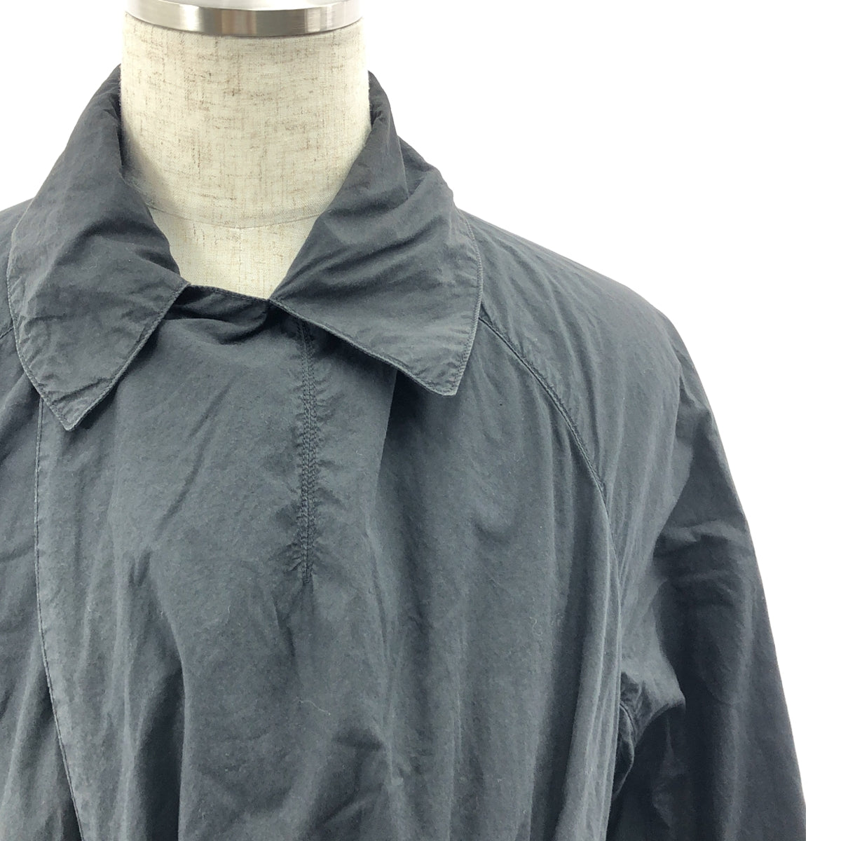 COMOLI | 棉質繫帶大衣 | 3 碼 | 黑色 | 男款