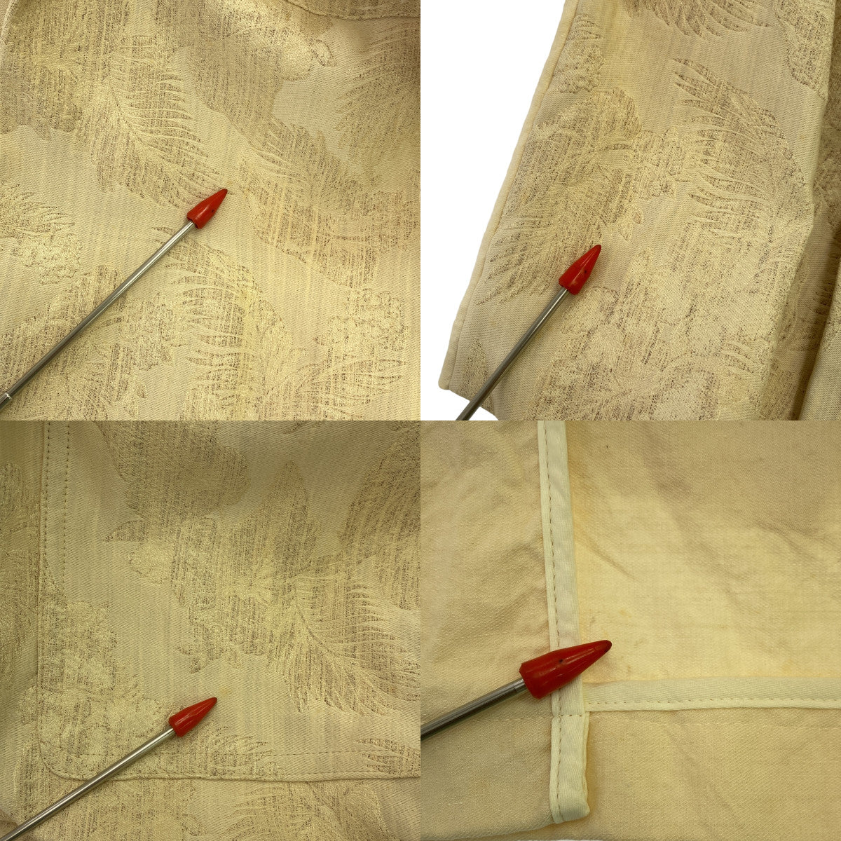 DRIES VAN NOTEN | 2014SS | 植物格布林袖無扣大衣 | 38 | 米色 | 女款