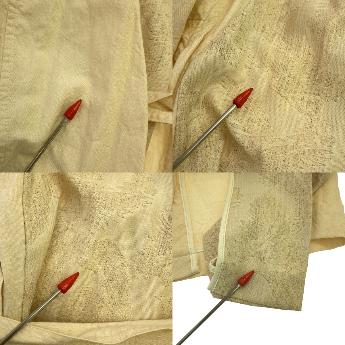 DRIES VAN NOTEN | 2014SS | 植物格布林袖無扣大衣 | 38 | 米色 | 女款