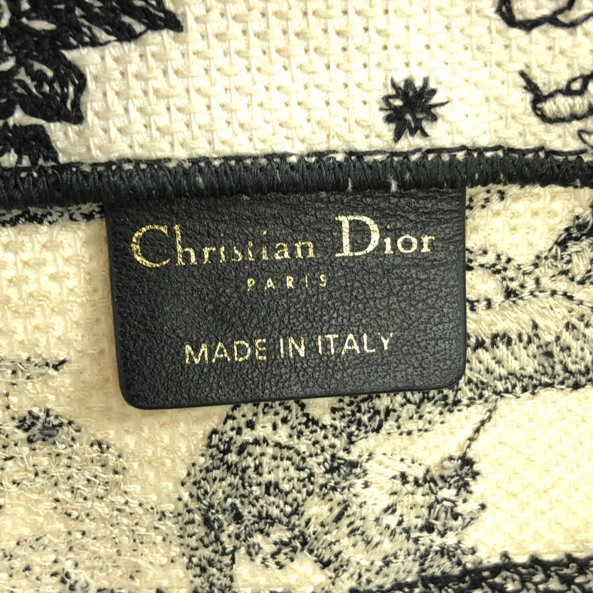 【美品】  Christian Dior / クリスチャンディオール | ディオール ゾディアック ブックトートバッグ ミディアム キャンバス | ホワイト | レディース