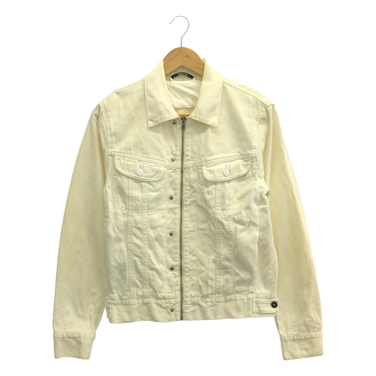 Maison Martin Margiela / メゾンマルタンマルジェラ | 2012SS | ジップアップ コットン デニム ジャケット | 44 | ホワイト | メンズ