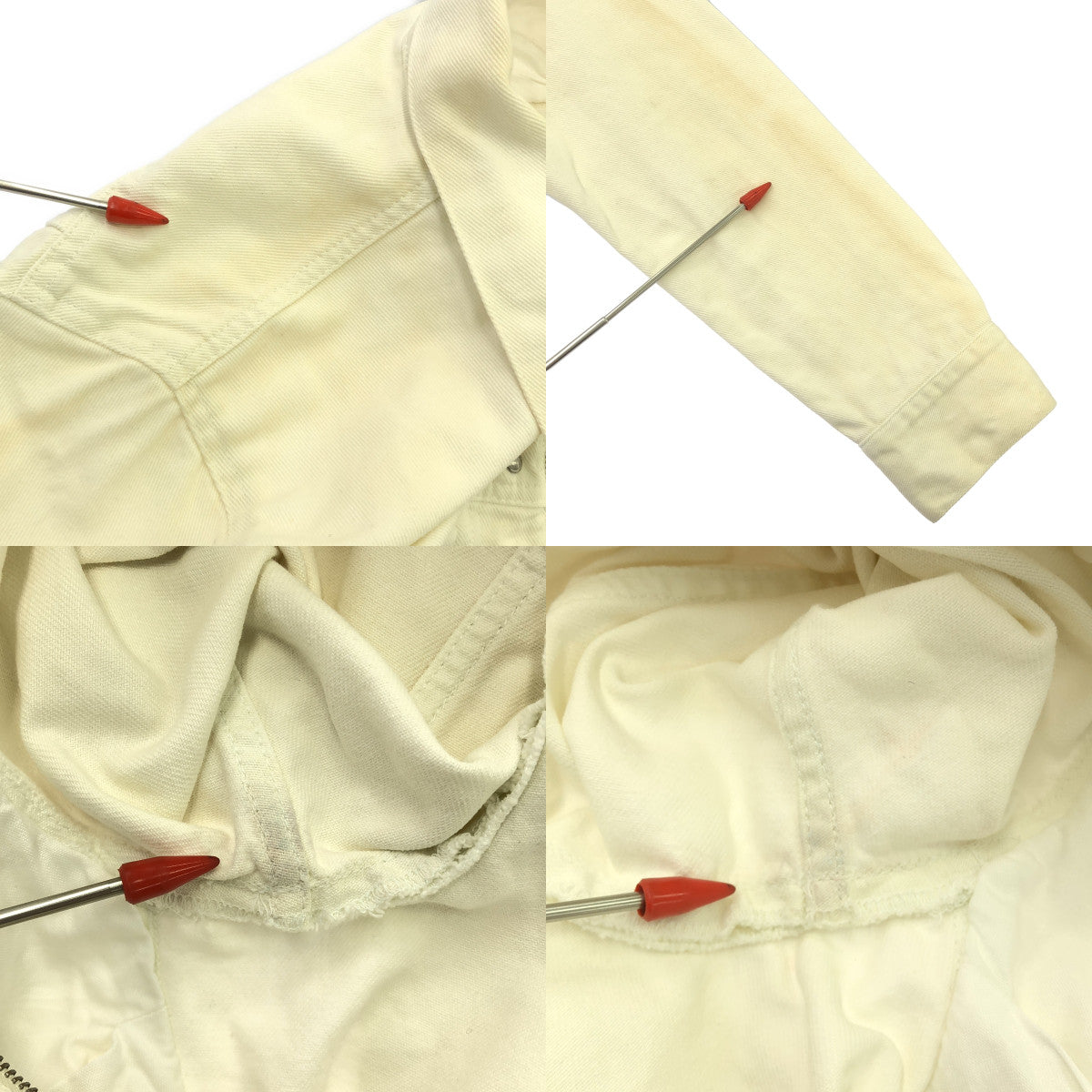 Maison Martin Margiela | 2012春夏 |拉鍊棉質牛仔夾克 | 44 |白色 |男士