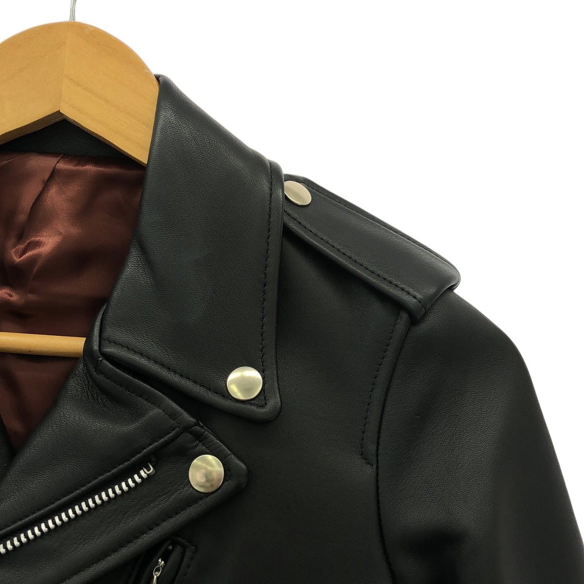 【新品】  SCYE / サイ | sheep skin ダブル ライダース ジャケット | 38 | ブラック | レディース