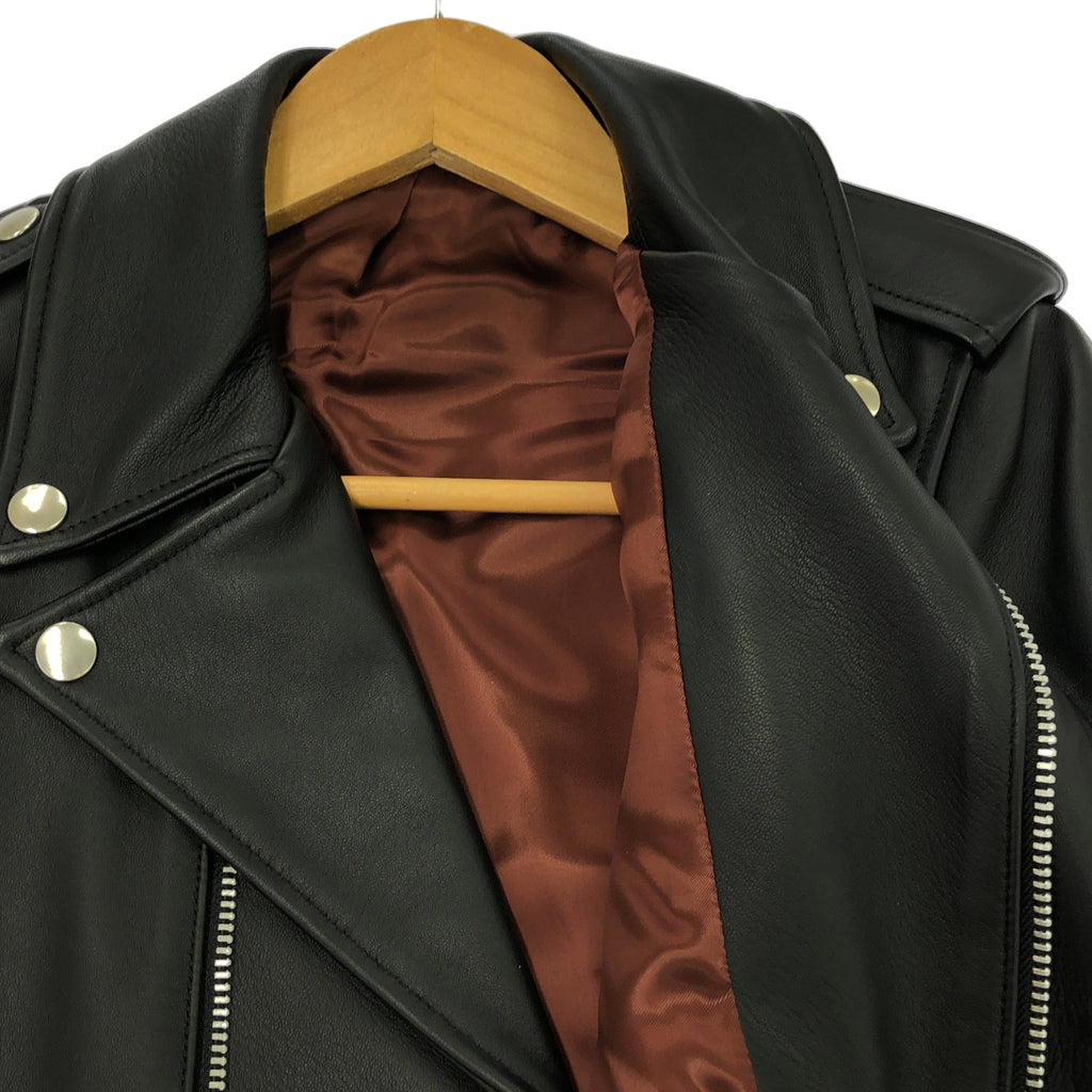 【新品】  SCYE / サイ | sheep skin ダブル ライダース ジャケット | 38 | ブラック | レディース