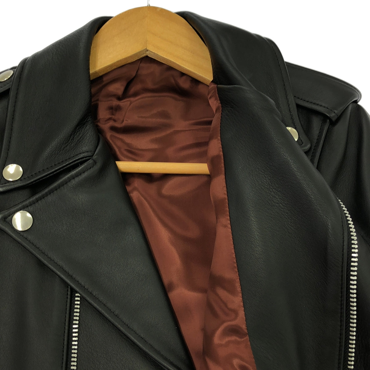 【新品】  SCYE / サイ | sheep skin ダブル ライダース ジャケット | 38 | ブラック | レディース