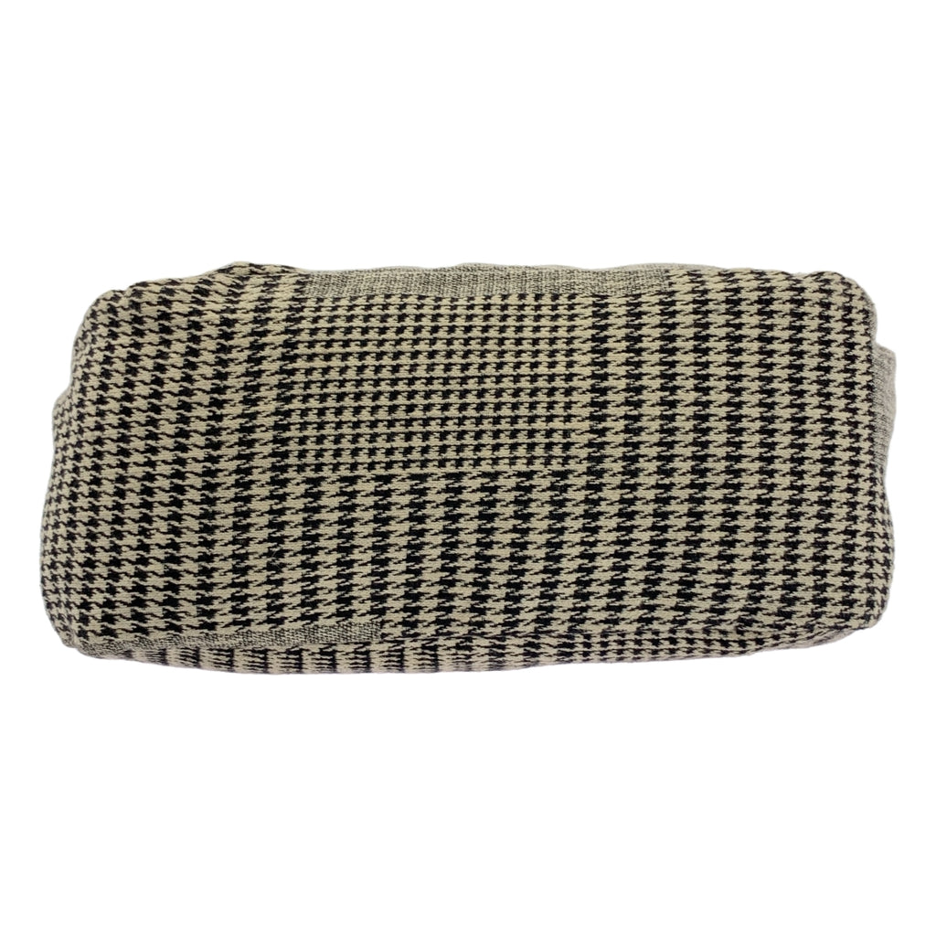 Y's / Y's Yohji Yamamoto | 棉質千鳥格紋與皮革拼接肩背包 |