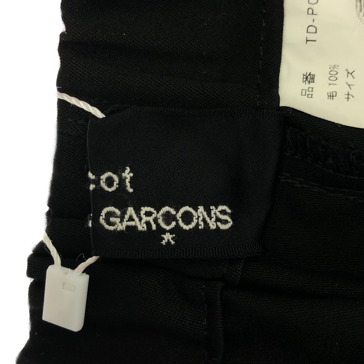 tricot COMME des GARCONS / 트리코콤 데 갤슨 | 2009AW | 울 사이드 디자인 바지 | F | 블랙 | 여성