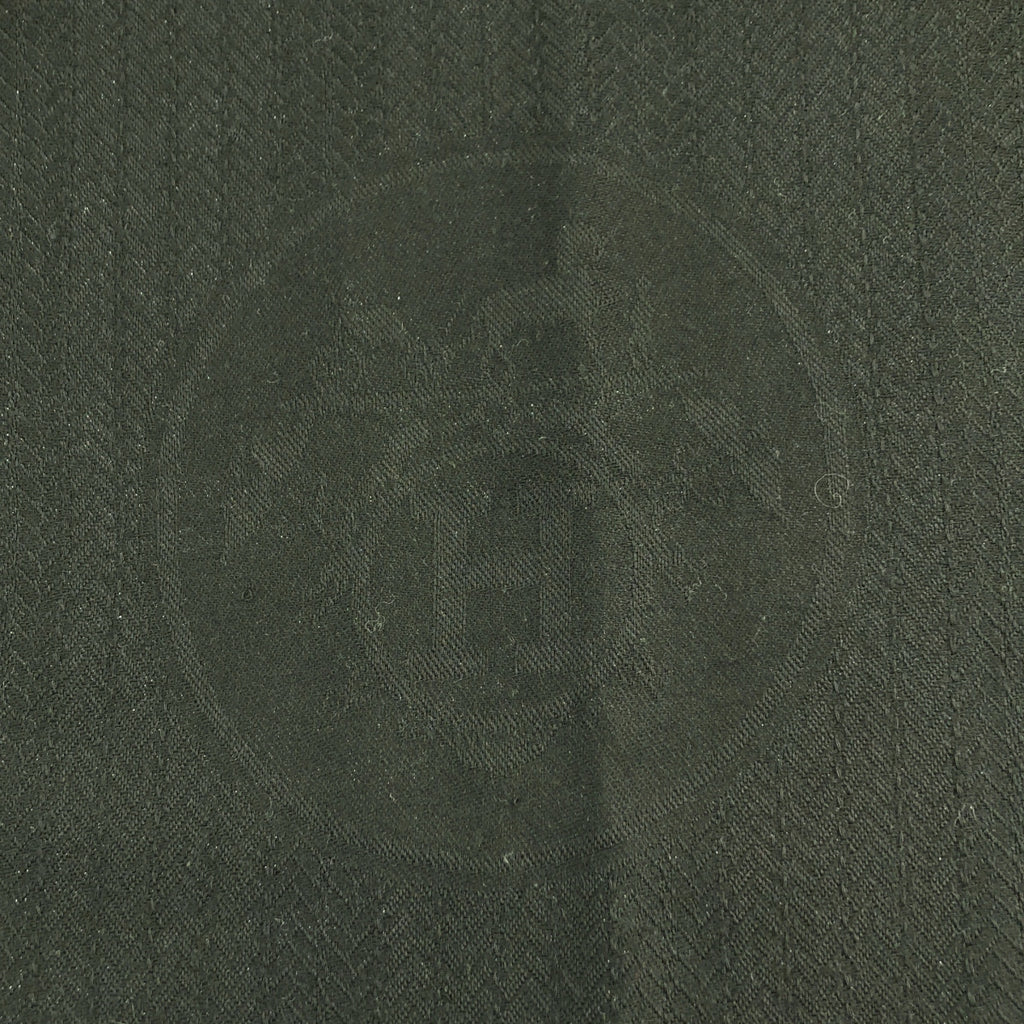 HERMES / エルメス | ジャガード ロゴ フリンジ 大判 ストール マフラー / ユニセックス |