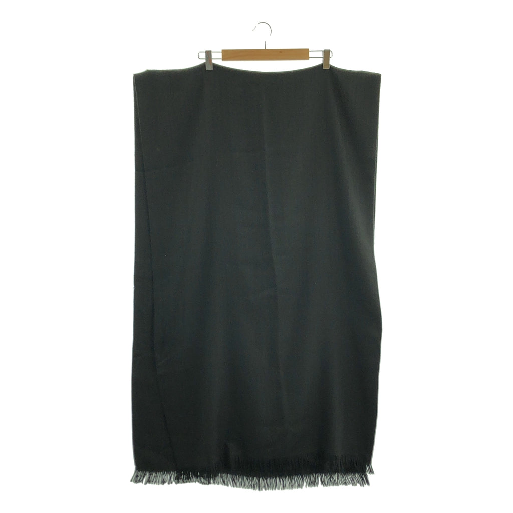 HERMES / エルメス | ジャガード ロゴ フリンジ 大判 ストール マフラー / ユニセックス |