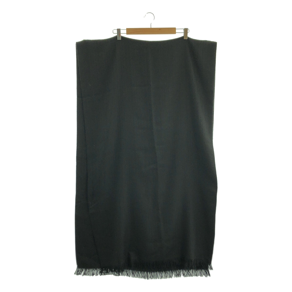 HERMES / エルメス | ジャガード ロゴ フリンジ 大判 ストール マフラー / ユニセックス |