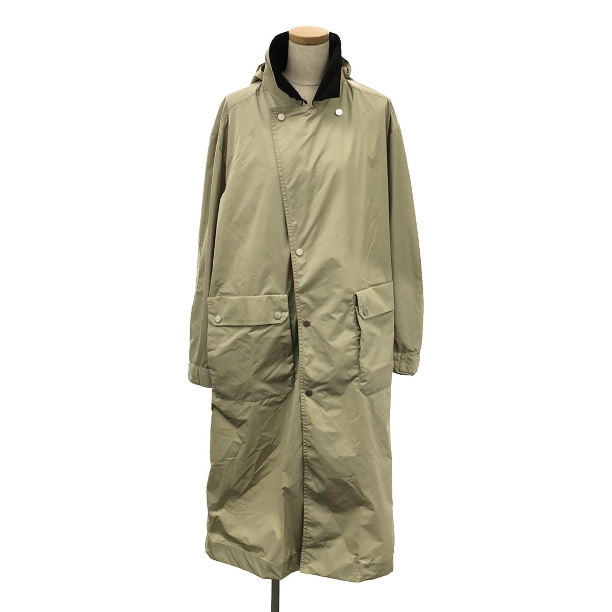 [新品] BOWTE |尼龍長連帽大衣 | F |沙 |女性的