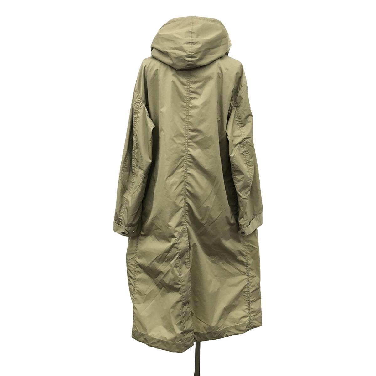 [New] BOWTE | NYLON LONG HOOD COAT | F | sand | Women's