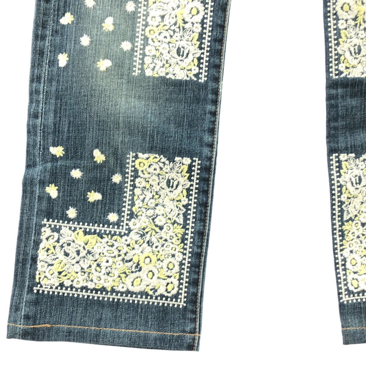 NOMA t.d. / ノーマティーディ | Bandana Embroidery Denim Pants バンダナエンブロイダリー デニムパンツ | M | インディゴ | レディース