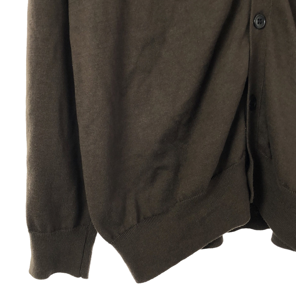 WIRROW | Cotton Silk Knit Cardigan / Unisex | 1 | Brown | Men's