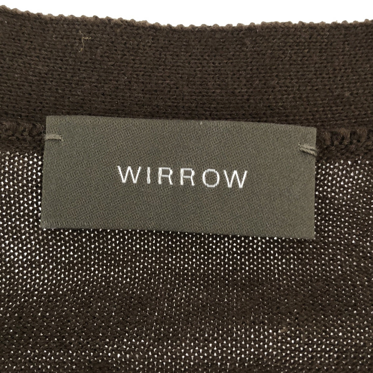 WIRROW | Cotton Silk Knit Cardigan / Unisex | 1 | Brown | Men's