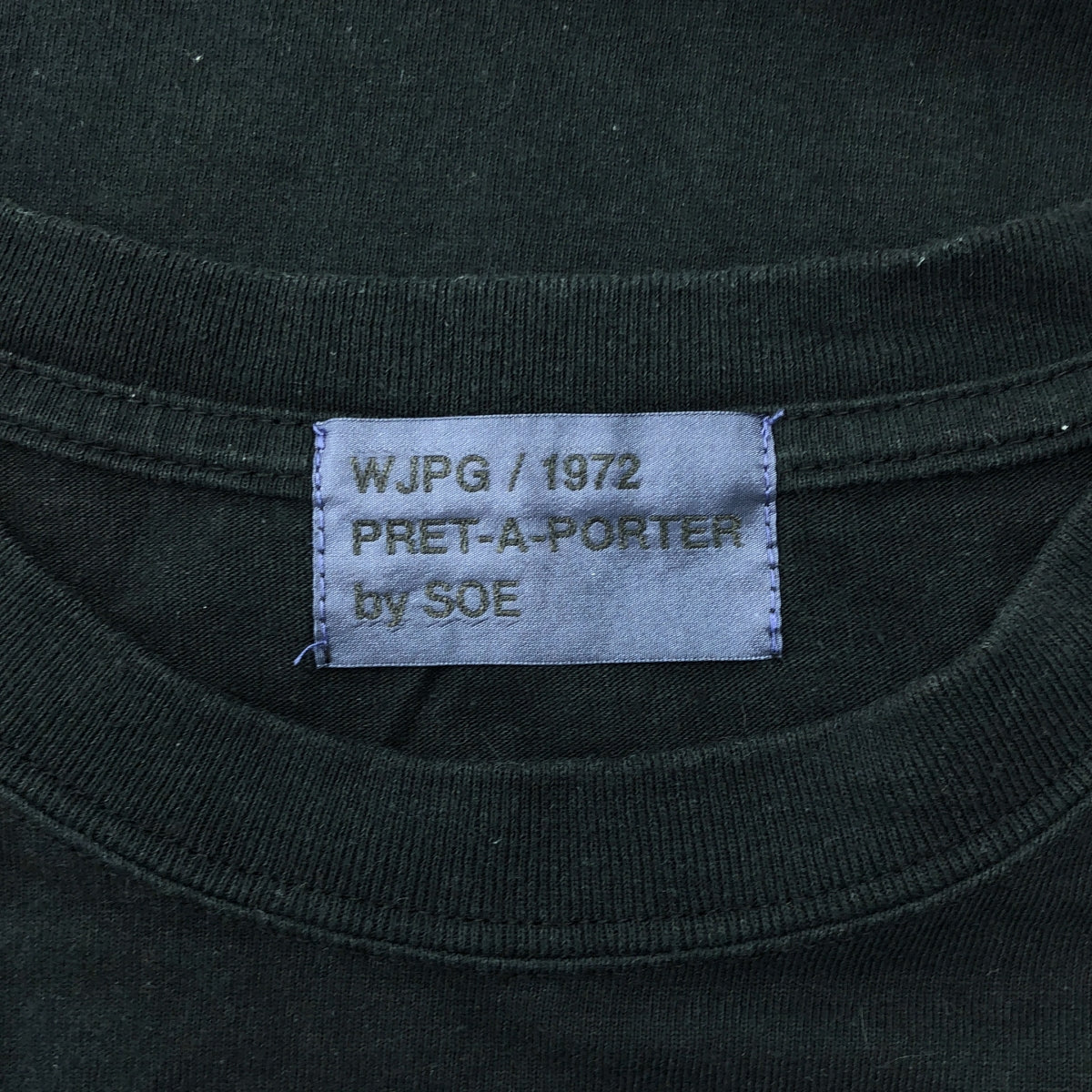 SOE / ソーイ | 2023SS | Washed Tshirts OAS ウォッシュド Tシャツ | 1 | ブラック | メンズ