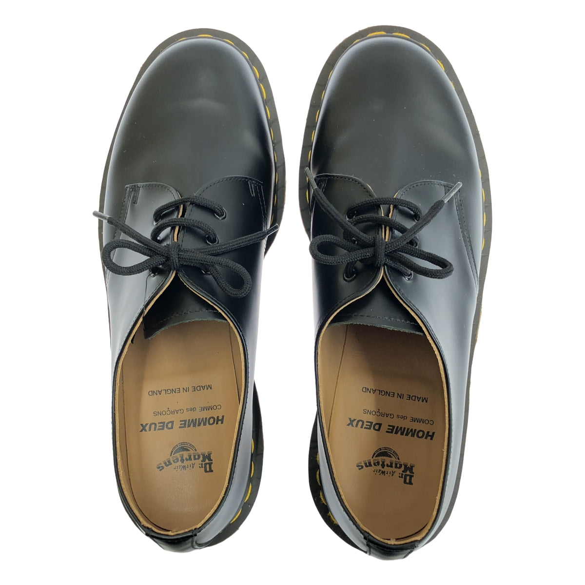 【美品】  COMME des GARCONS HOMME DEUX / コムデギャルソンオムドゥ | × Dr.Martens / ドクターマーチン MIE 1461 / レザー 3ホールシューズ 革靴 | UK10 | black | メンズ