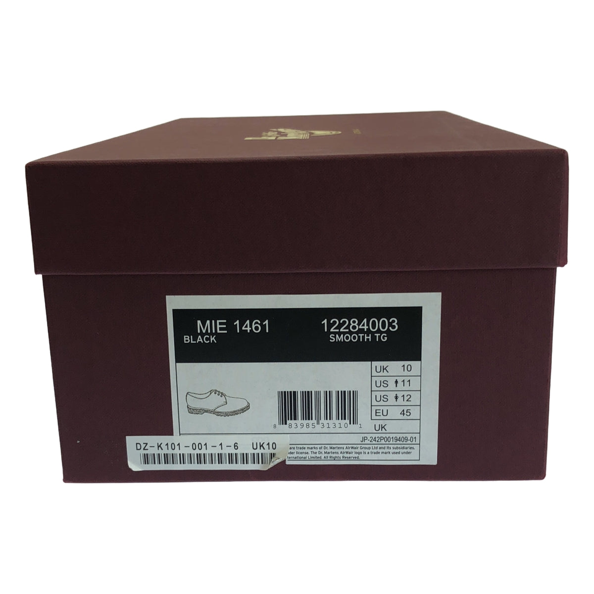 【美品】  COMME des GARCONS HOMME DEUX / コムデギャルソンオムドゥ | × Dr.Martens / ドクターマーチン MIE 1461 / レザー 3ホールシューズ 革靴 | UK10 | black | メンズ