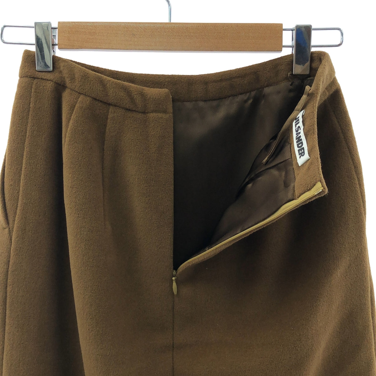 JIL SANDER | 安哥拉羊毛裙 | 尺寸 34 | 棕色 | 女款