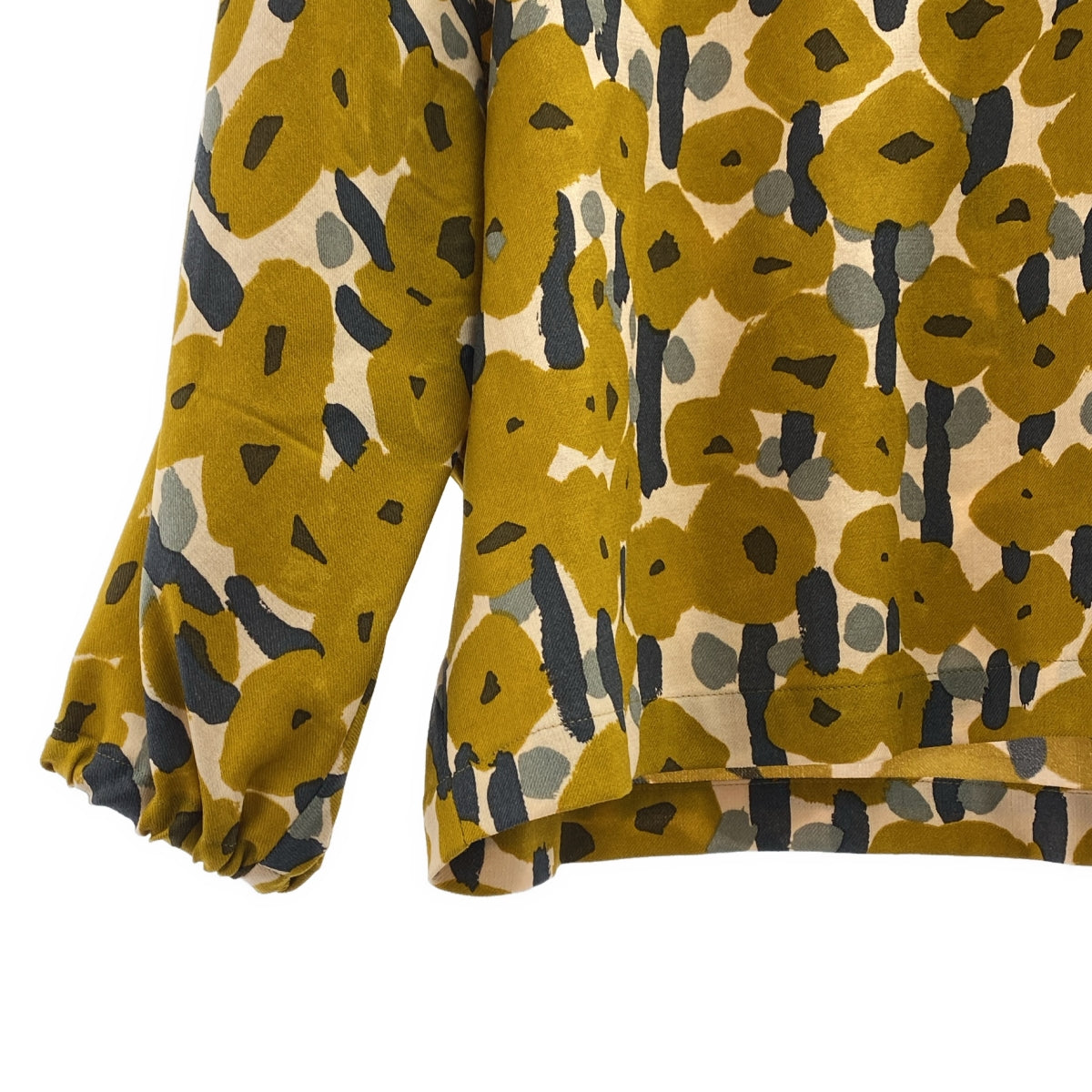 mina perhonen / 미나펠호넨 | sonata 소나타 울 실크 블라우스 | 36 | 옐로우 | 여성