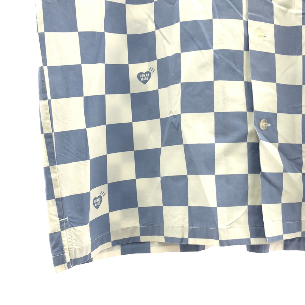 HUMAN MADE / 휴먼 메이드 | PLAID SHIRT / 오버 실루엣 로고 오픈 컬러 셔츠 | XXL | 남성