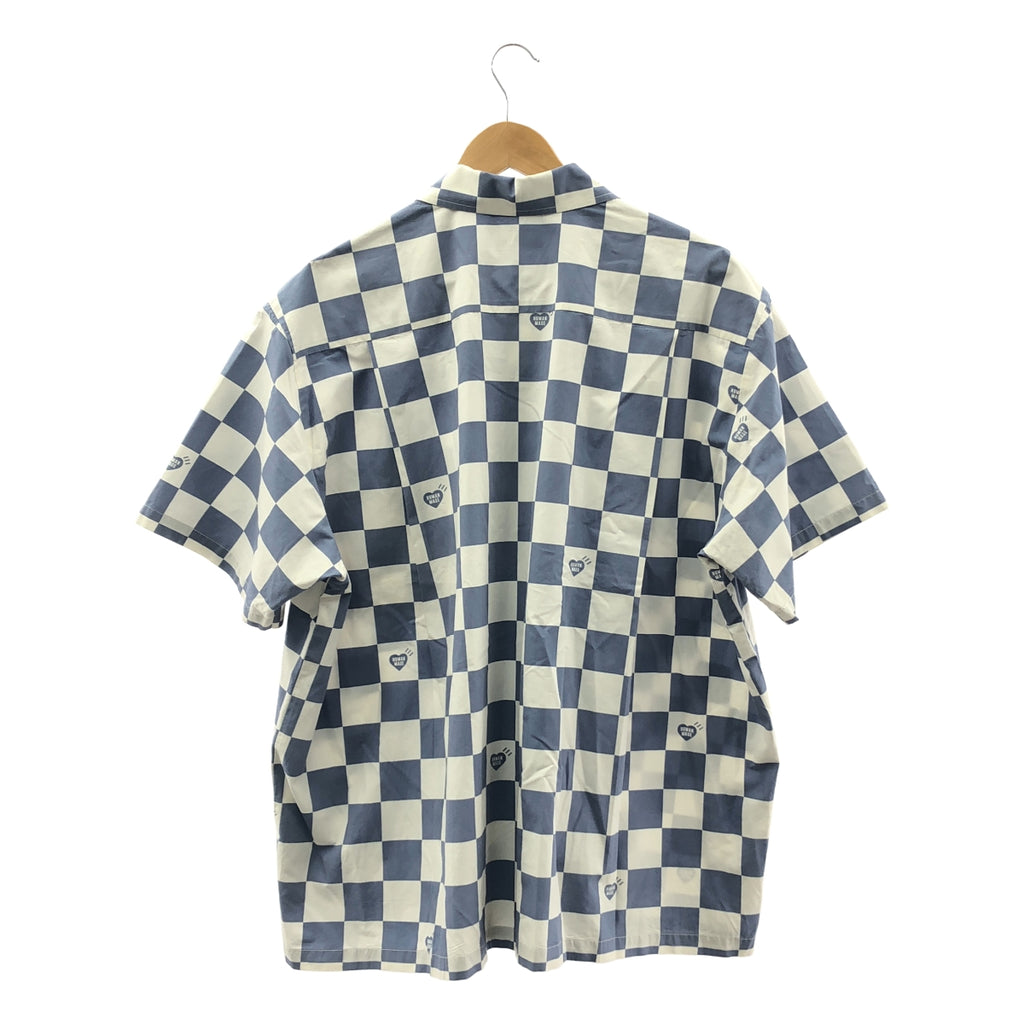 HUMAN MADE / 휴먼 메이드 | PLAID SHIRT / 오버 실루엣 로고 오픈 컬러 셔츠 | XXL | 남성