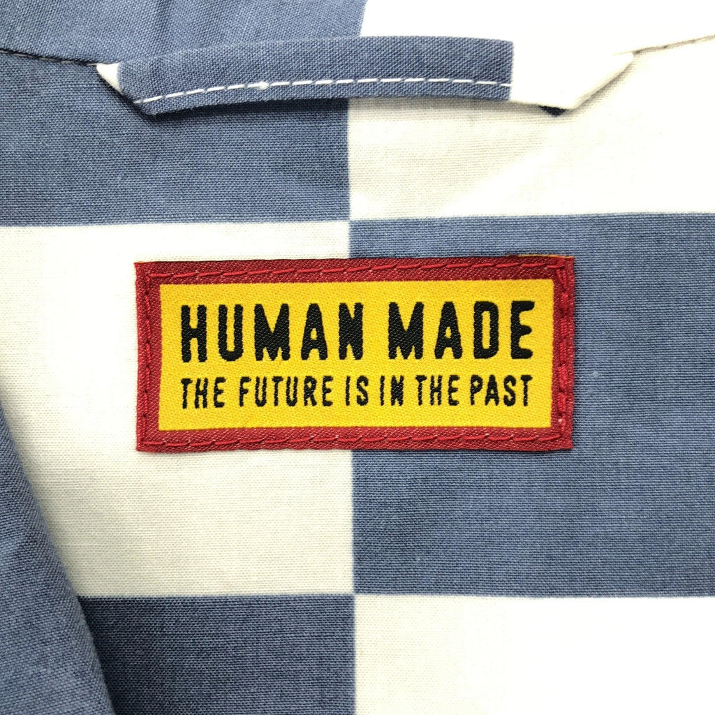 HUMAN MADE / 휴먼 메이드 | PLAID SHIRT / 오버 실루엣 로고 오픈 컬러 셔츠 | XXL | 남성