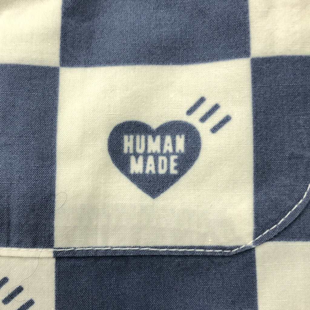 HUMAN MADE / 휴먼 메이드 | PLAID SHIRT / 오버 실루엣 로고 오픈 컬러 셔츠 | XXL | 남성