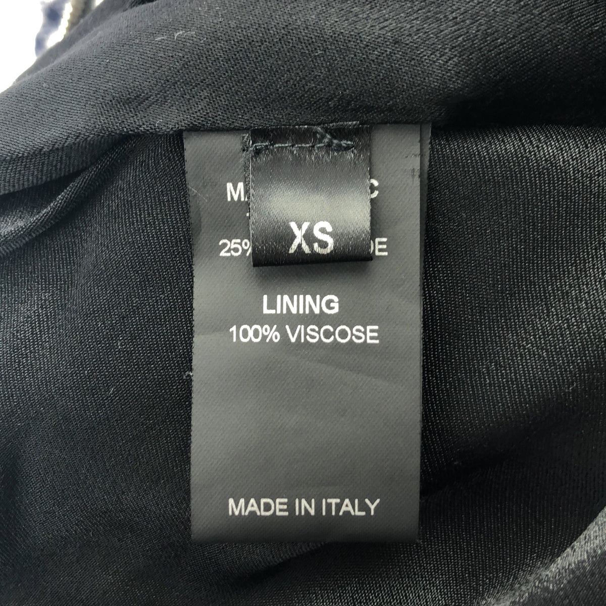 【美品】  VETEMENTS / ヴェトモン | Gingham Zip Up Pea Coat / エンジェル オーバー コート / ユニセックス | XS | Navy White | メンズ