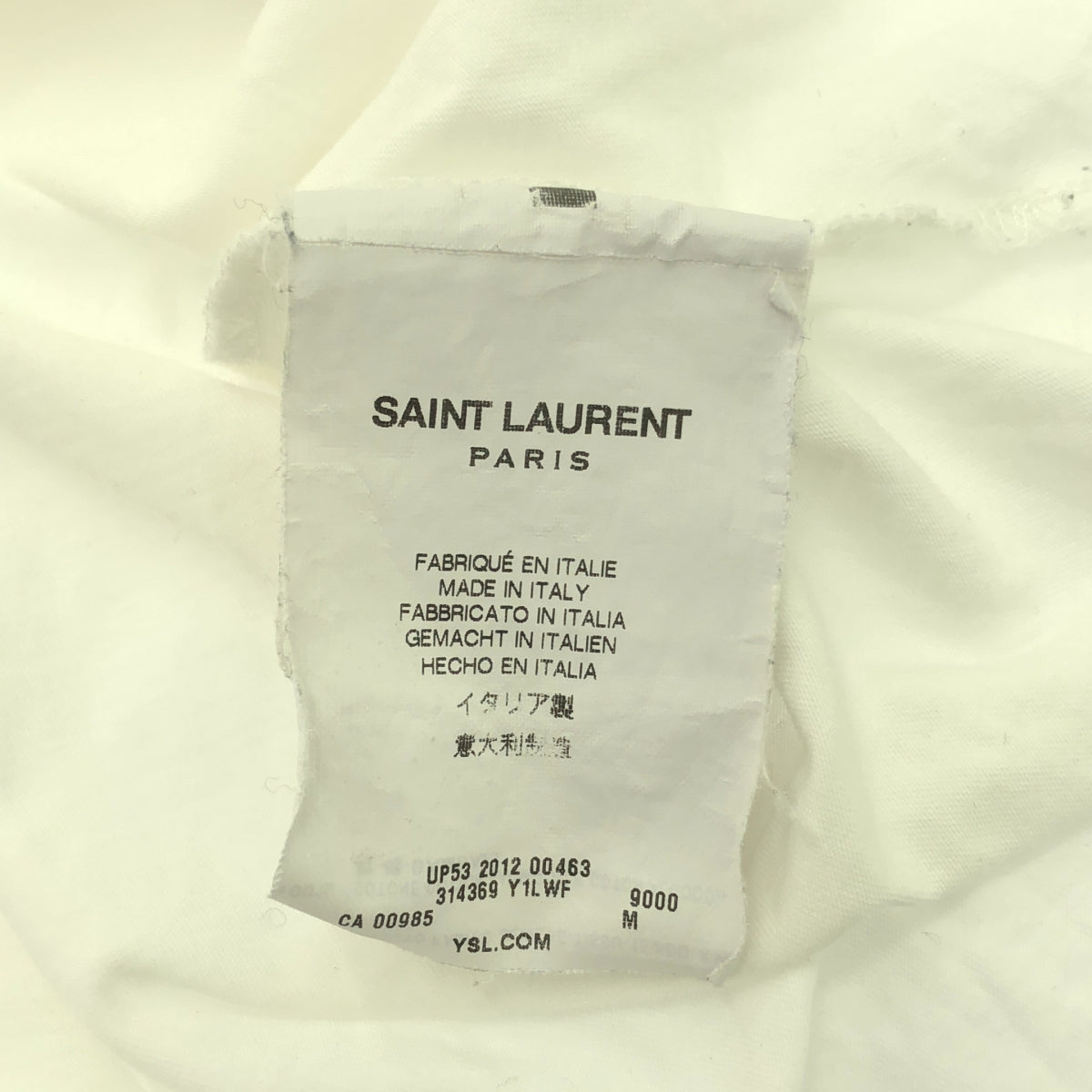 SAINT LAURENT PARIS / サンローランパリ | 2013SS | Vネック Tシャツ | M | メンズ