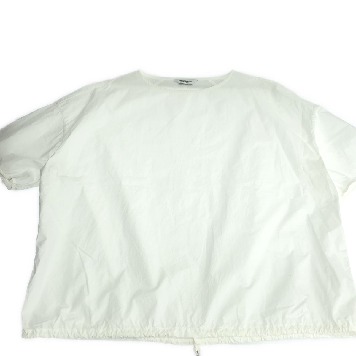 veritecoeur | 抽繩蓬鬆襯衫 | F碼 | 白色 | 女款