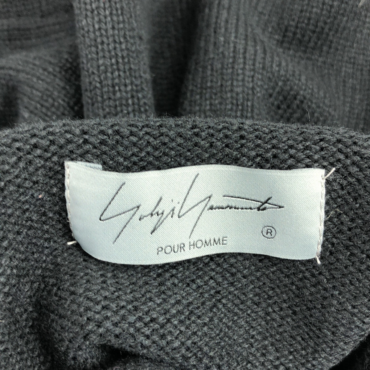 [新品] 山本耀司男士 | 2021 秋冬 | 花卉印花高領紐帶針織衫 | 3 碼 | 黑色 | 男款