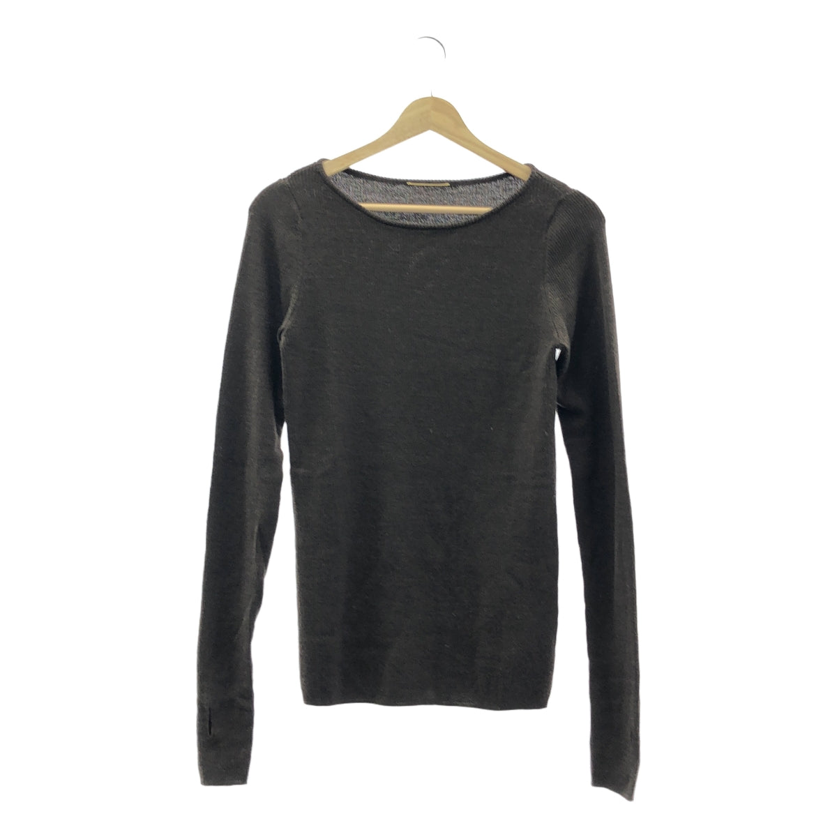 L'Appartment DEUXIEME CLASSE / アパルトモンドゥーズィエムクラス | RIB KNIT / ウール リブ ニット セーター | F | ブラウン | レディース