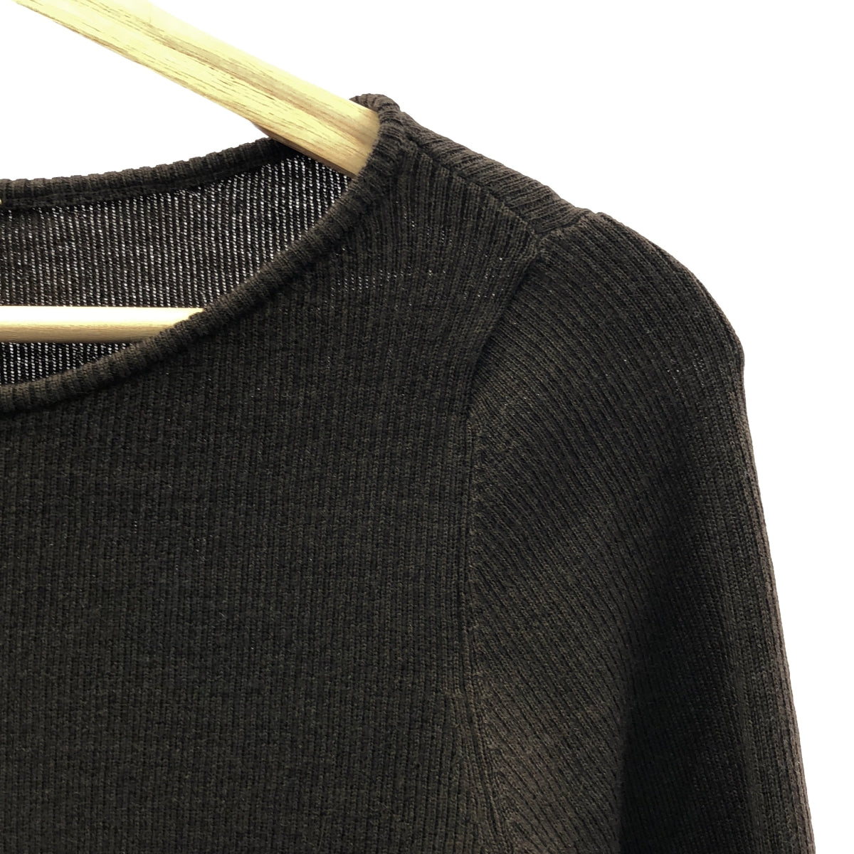 L'Appartment DEUXIEME CLASSE / アパルトモンドゥーズィエムクラス | RIB KNIT / ウール リブ ニット セーター | F | ブラウン | レディース