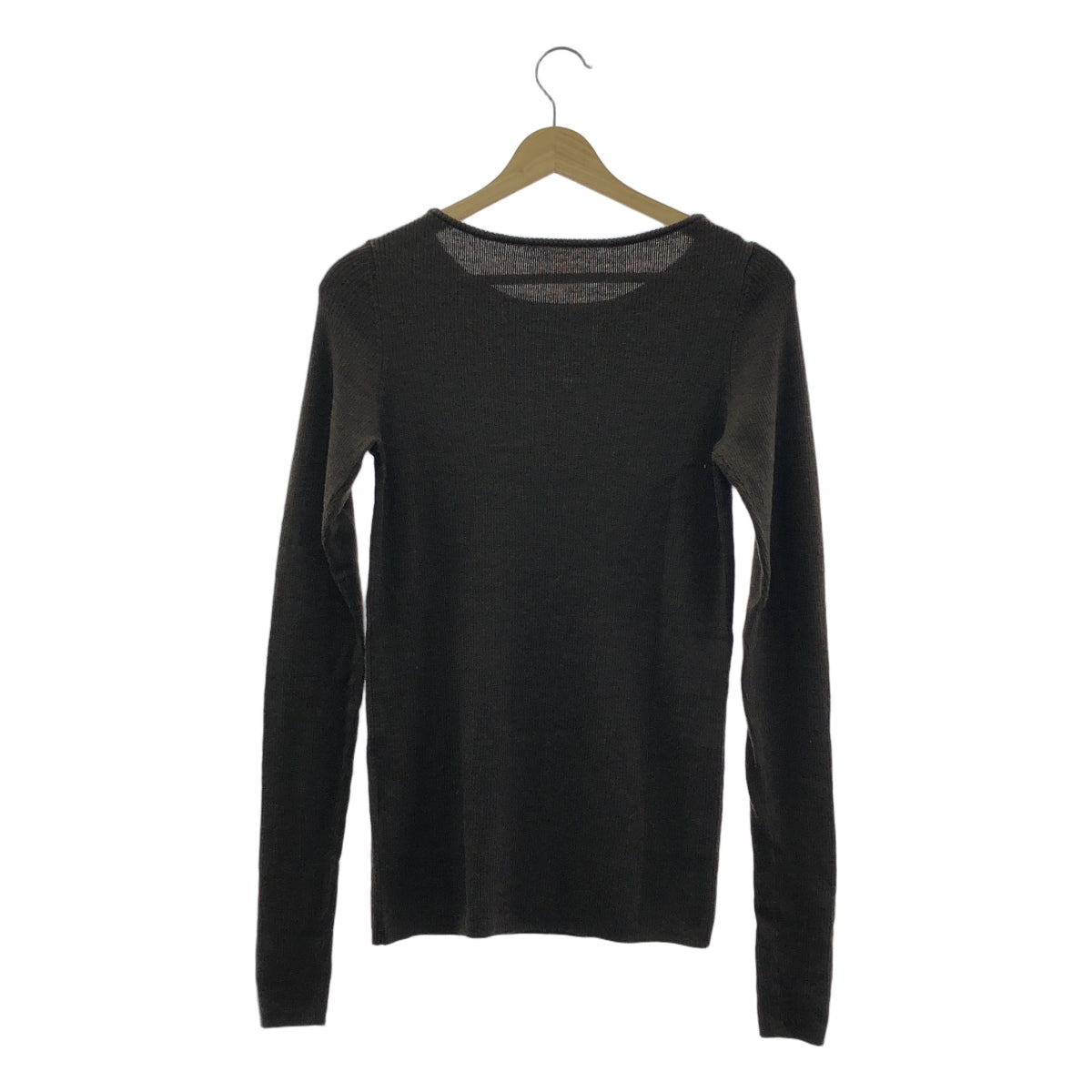 L'Appartment DEUXIEME CLASSE / アパルトモンドゥーズィエムクラス | RIB KNIT / ウール リブ ニット セーター | F | ブラウン | レディース