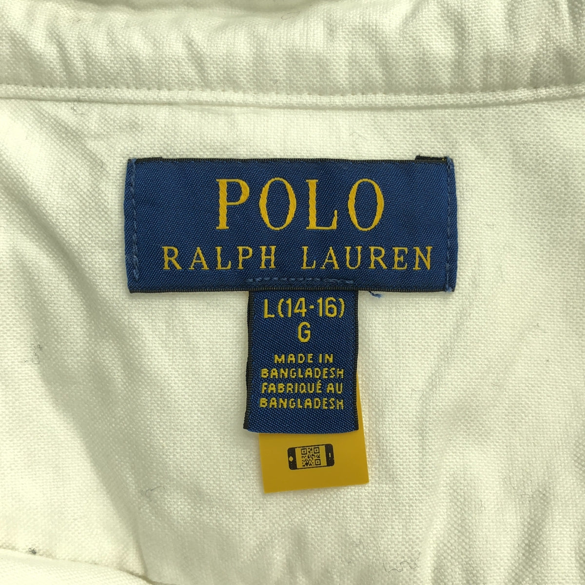 POLO RALPH LAUREN / 폴로랄프로렌 | 원포인트 포니 버튼 다운 셔츠 블라우스 | L |
