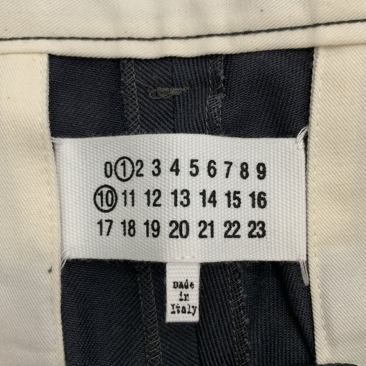 【美品】  Maison Margiela / メゾンマルジェラ | 2025SS | chino trousers / コットン ブレンド チノ パンツ | 44 | ダークグレー | メンズ
